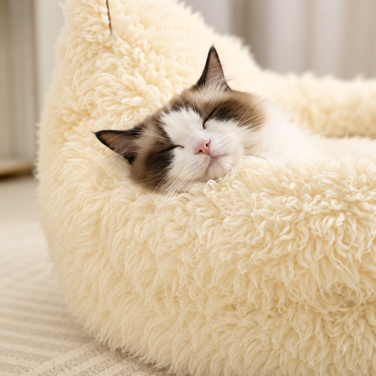 PawPals Alpaca Warp Pet Bed